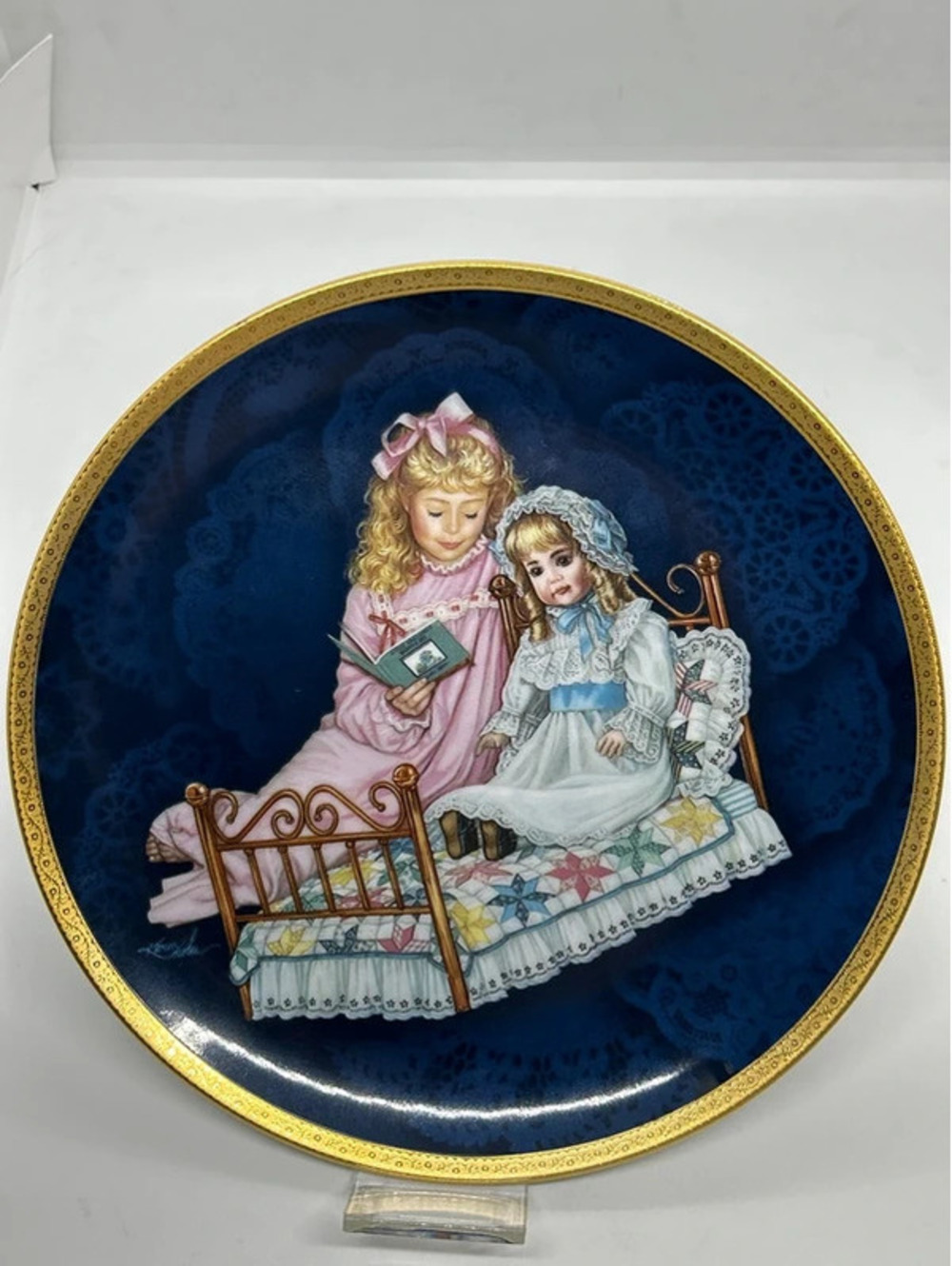 Elizabeth and Heidi Hamilton Collector Plate Timeless Friends Karen Noles